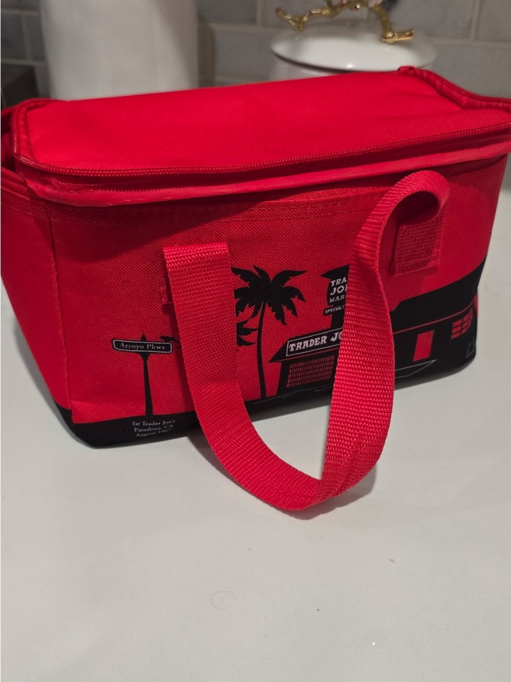 Red Trader Joe’s Lunch Bag